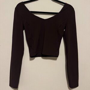 Women's Lululemon Long Sleeve, Size 4, Espresso, Used (Good Condition)